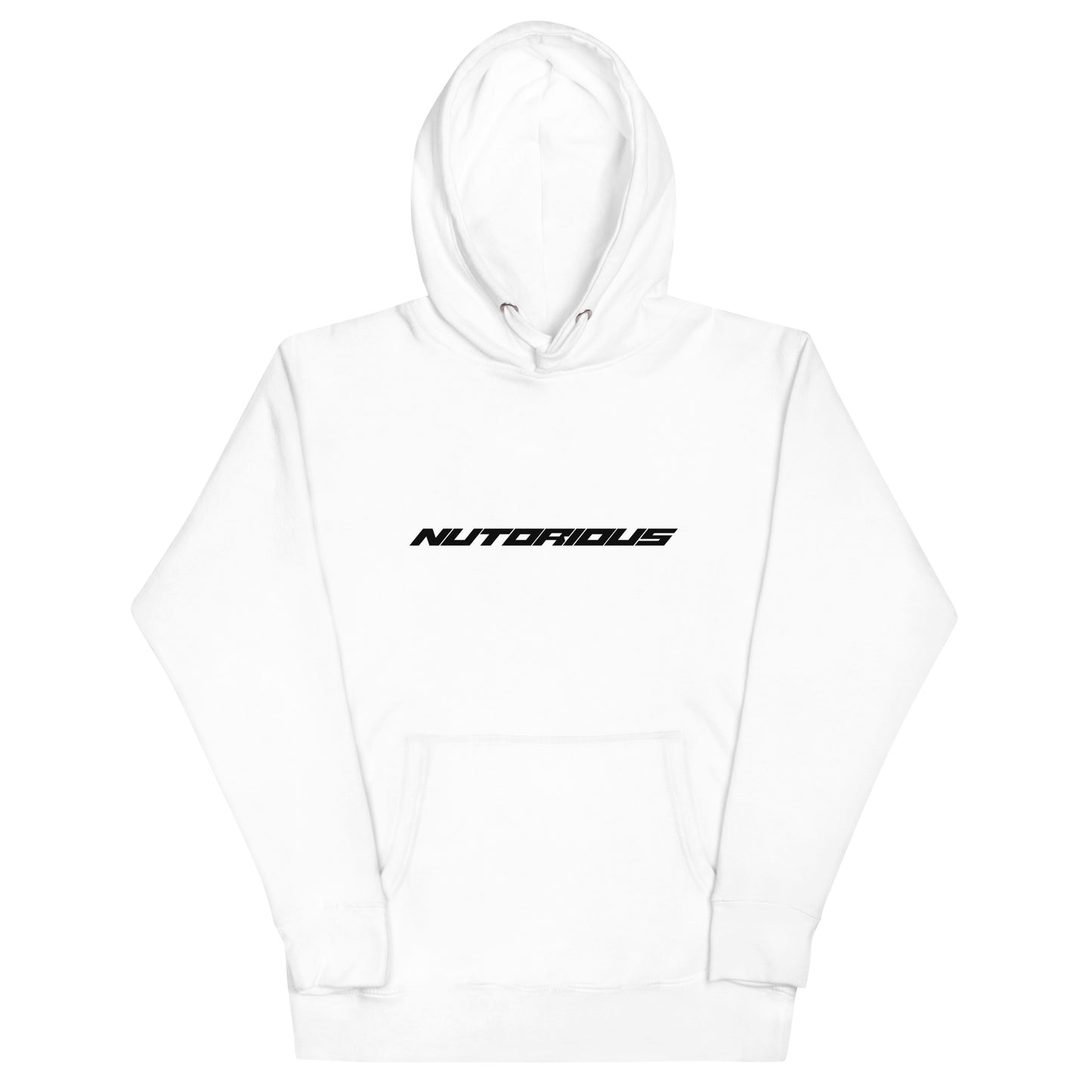 NuTorious Classic Hoodie (Black on White)